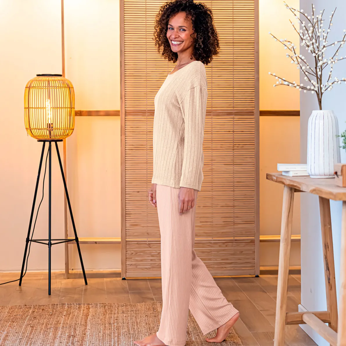 Mes essentiels Pantalon vieux rose