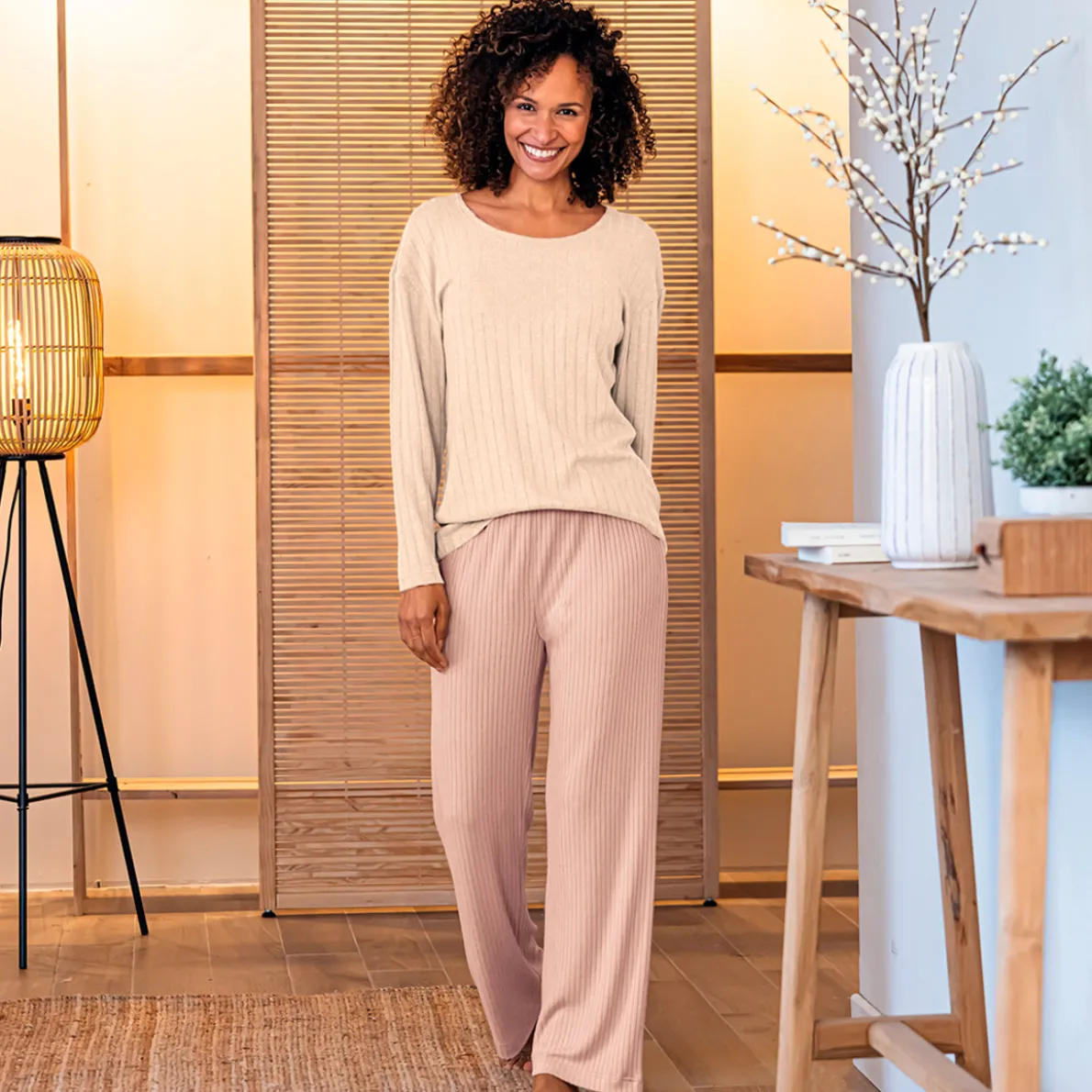 Mes essentiels Pantalon vieux rose