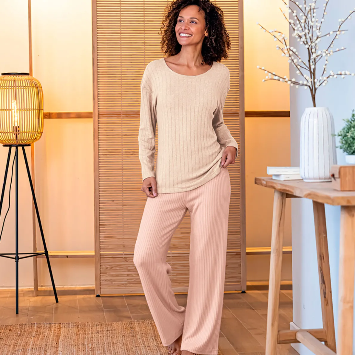 Mes essentiels Pantalon vieux rose