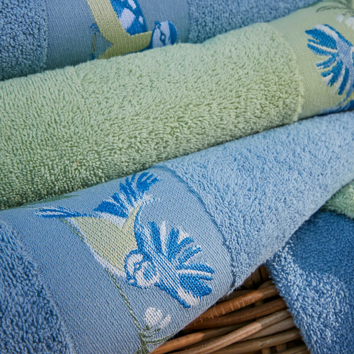 Mésanges et pommiers Linge de bain