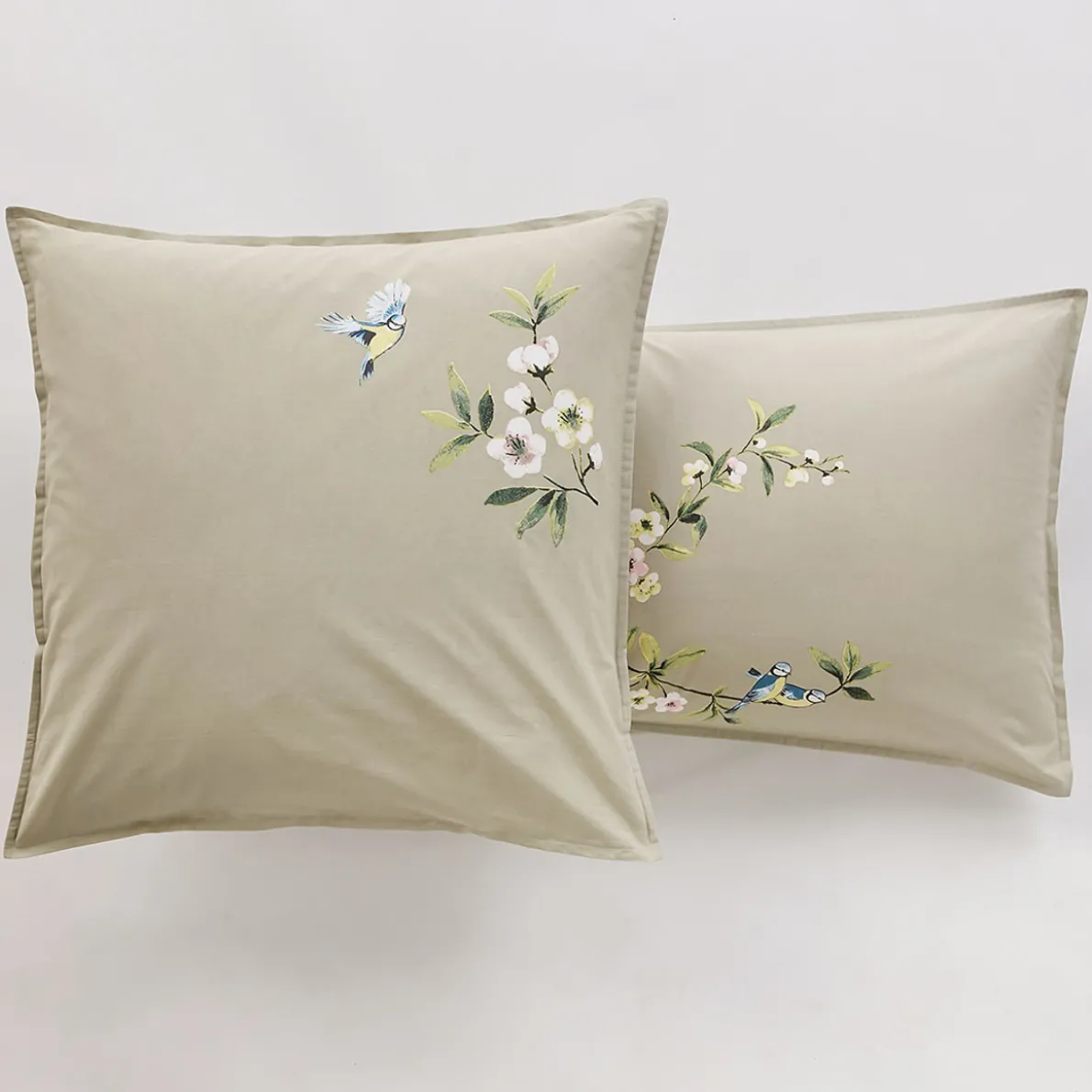 Mésanges et pommiers Linge de lit