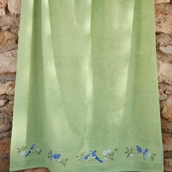 Mésanges et pommiers Maxi drap de bain