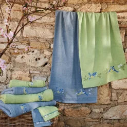 Mésanges et pommiers Maxi drap de bain