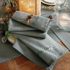 Neige en mélodie Serviette de table