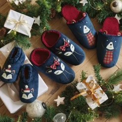 Noël en Laponie Chaussons homme