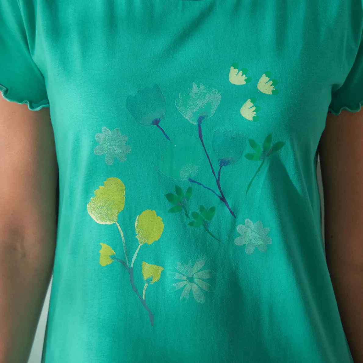 Nuance végétale Maxi T-shirt
