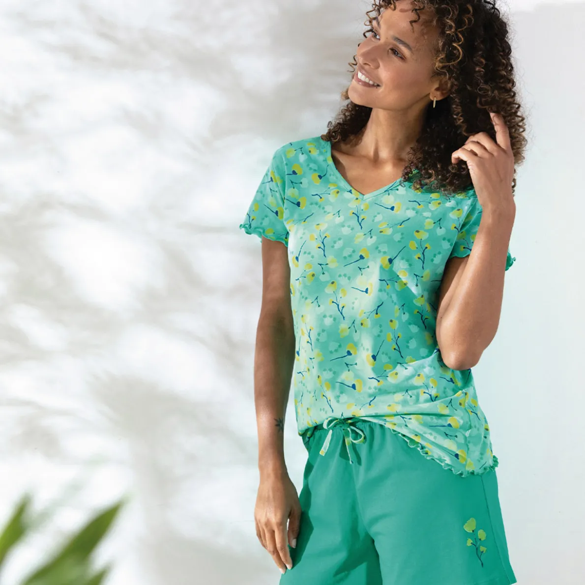 Nuance végétale Pyjama short