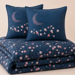 Nuit japonaise Housse de couette et taie d'oreiller