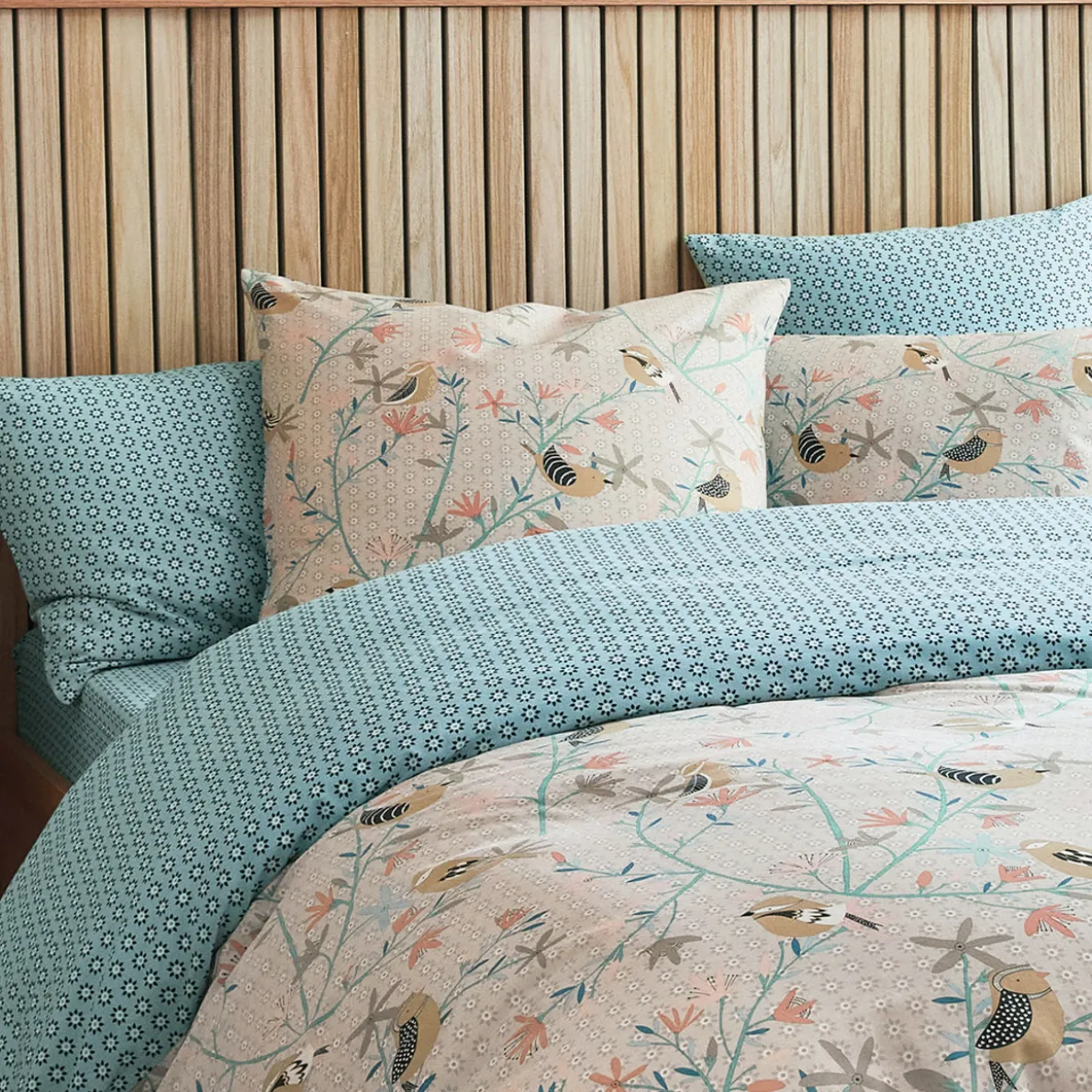 Oiseaux graphiques Linge de lit