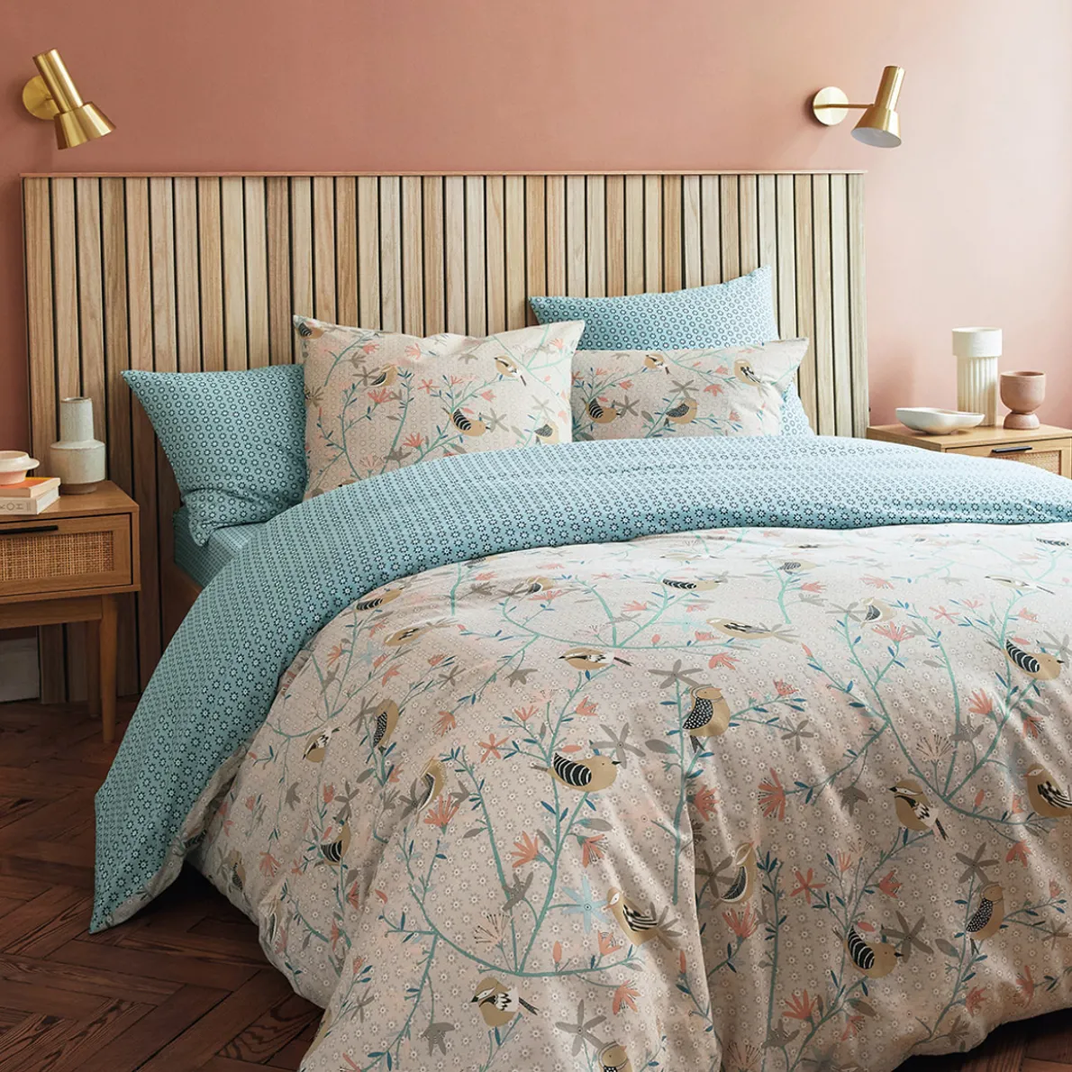 Oiseaux graphiques Linge de lit