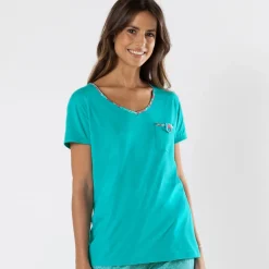 Poésie créole T-shirt turquoise