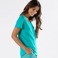Poésie créole T-shirt turquoise