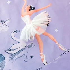 Princesse des cygnes Housse de couette et taie d'oreiller