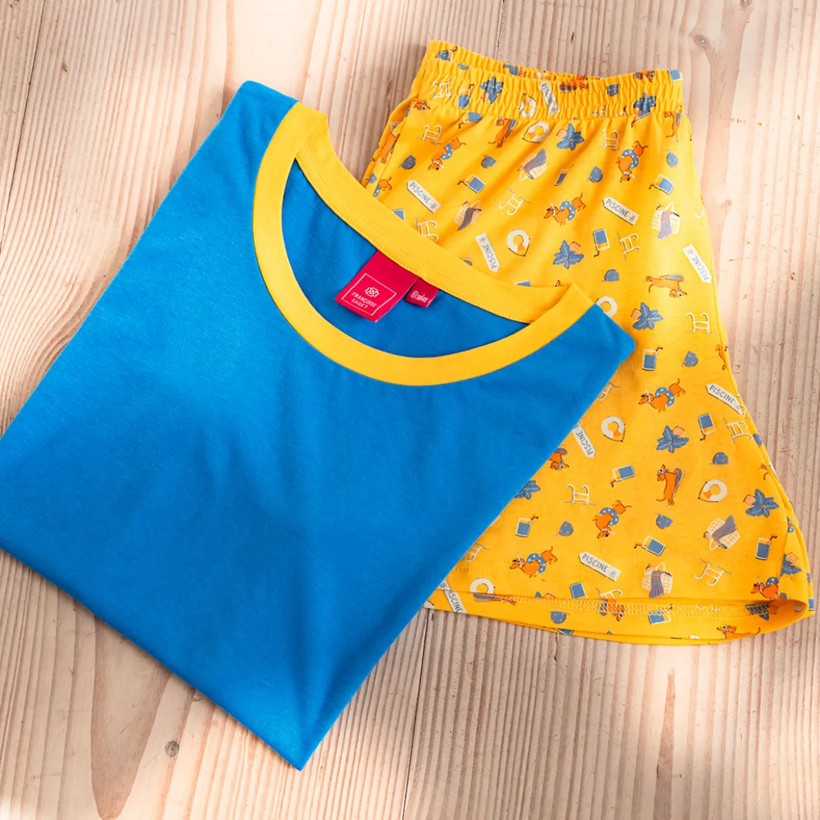 Rendez-vous à la piscine Pyjama short imprimé