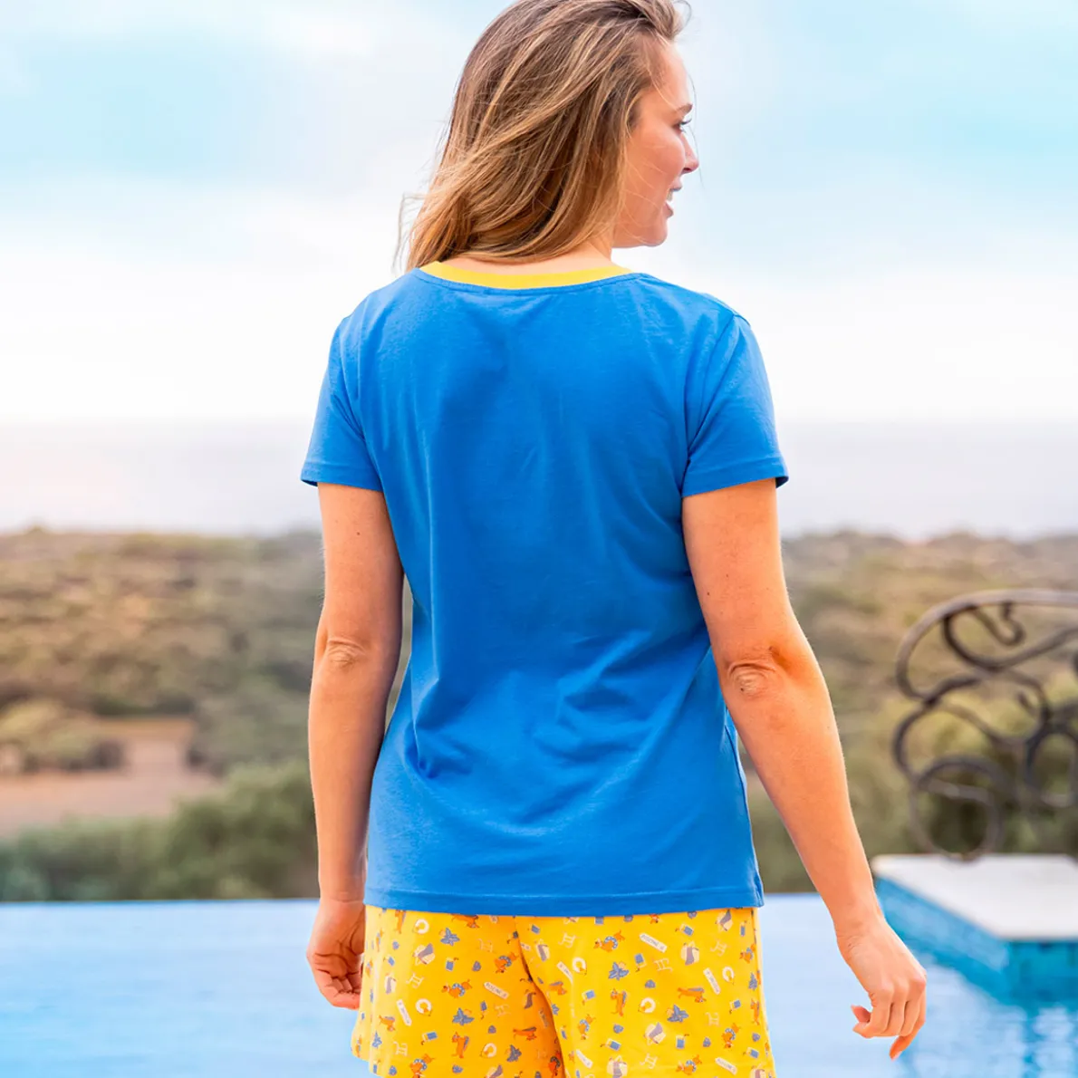 Rendez-vous à la piscine Pyjama short imprimé