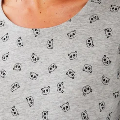 Rose bambou T-shirt gris