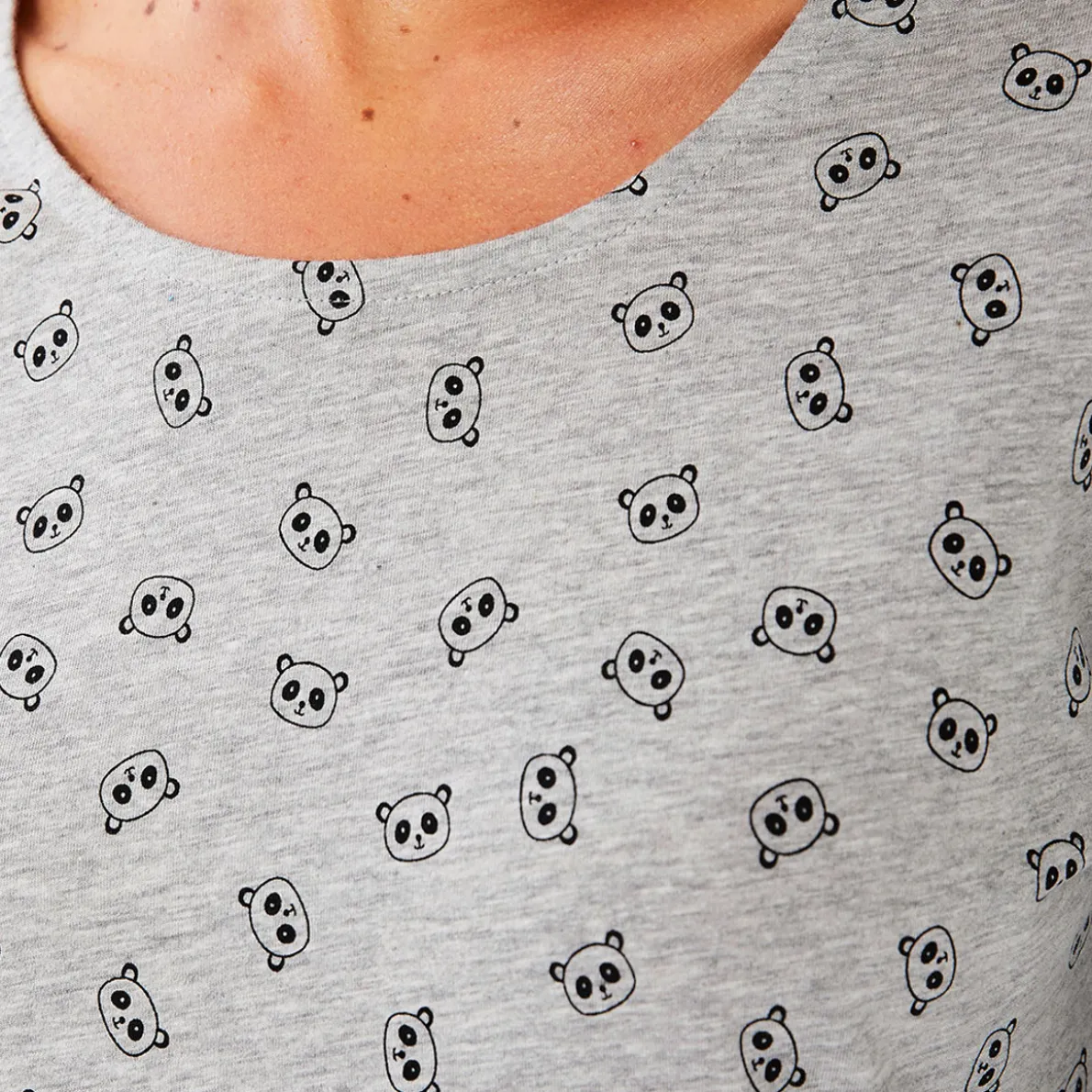 Rose bambou T-shirt gris