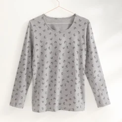 Rose bambou T-shirt gris