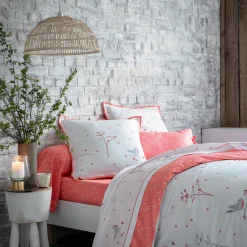 Rouge poète Linge de lit
