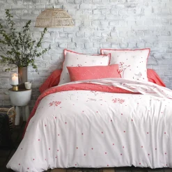 Rouge poète Linge de lit