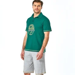Rugby en folie Pyjama short vert foncé
