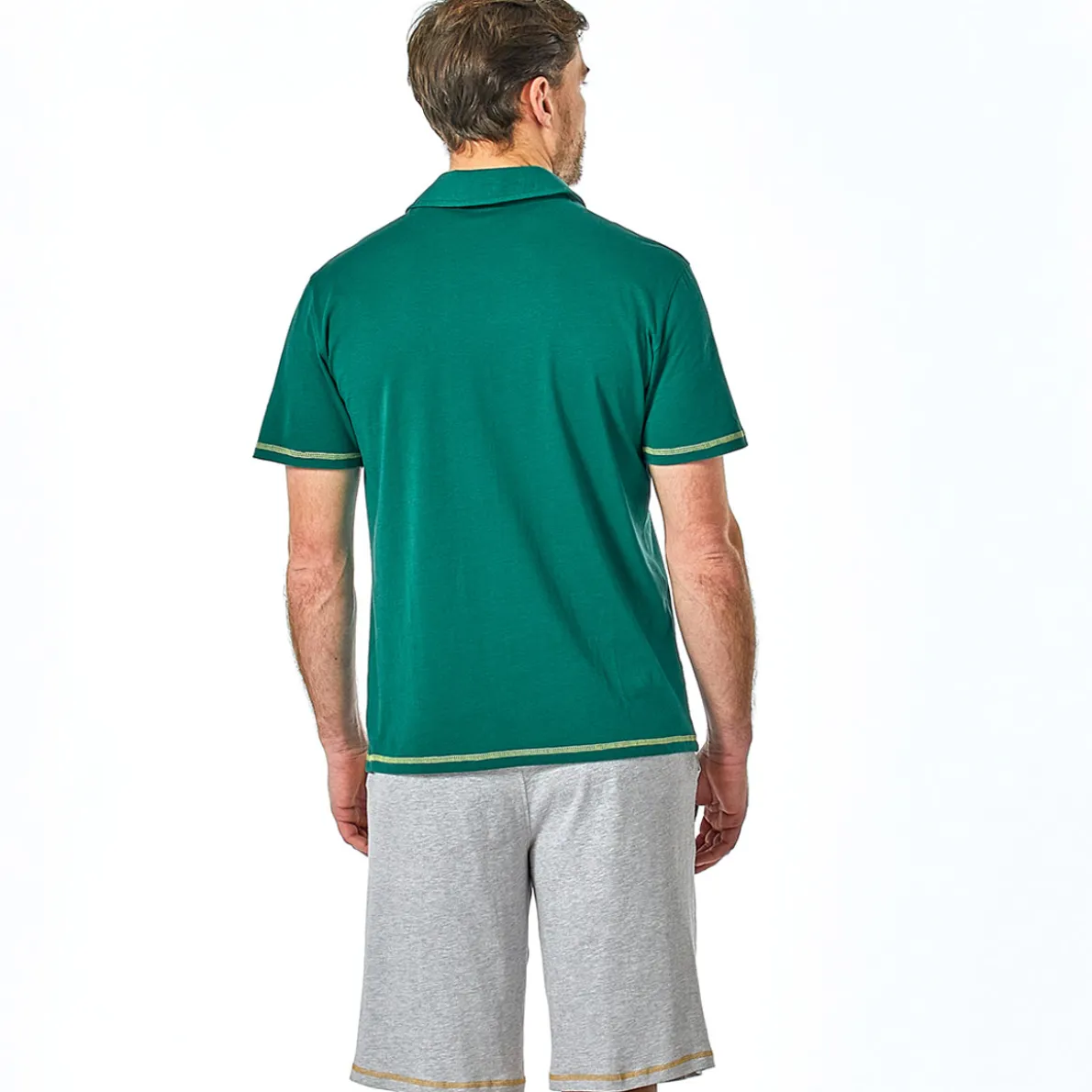 Rugby en folie Pyjama short vert foncé