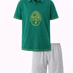 Rugby en folie Pyjama short vert foncé