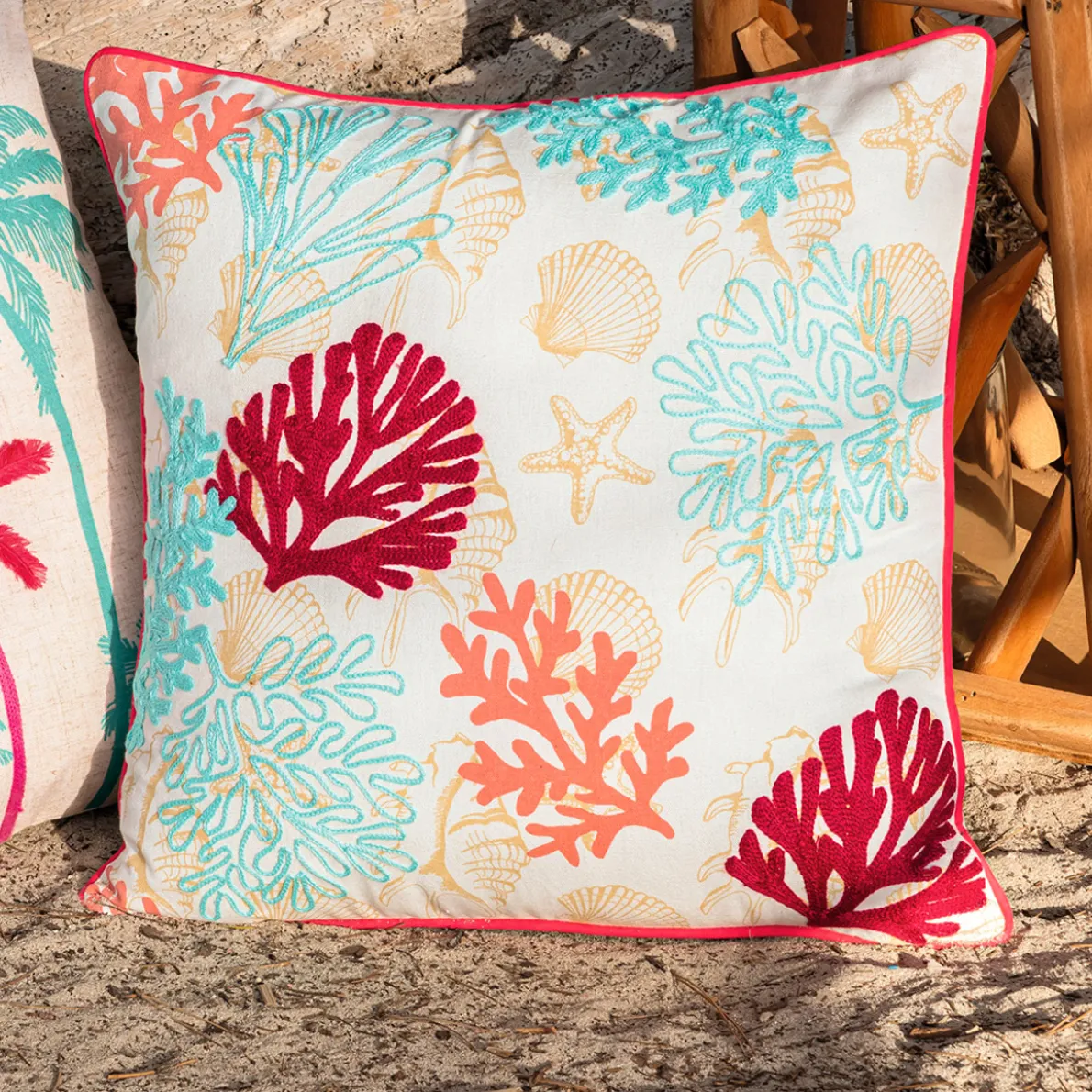 Rêve de corail Housse De Coussin