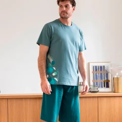 Rythme indigo Pyjama short gris