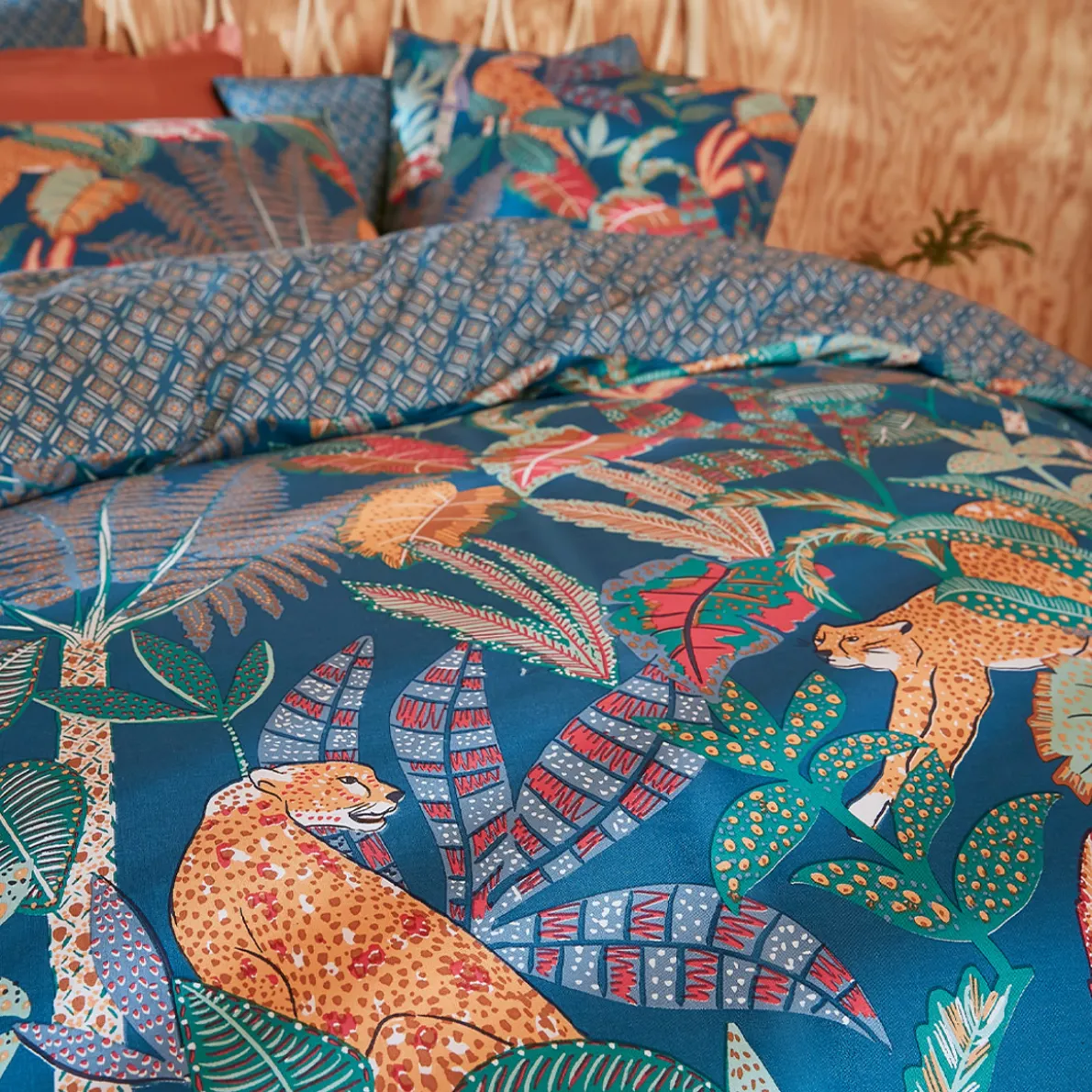 Safari en rêve Housse de couette et taie d'oreiller