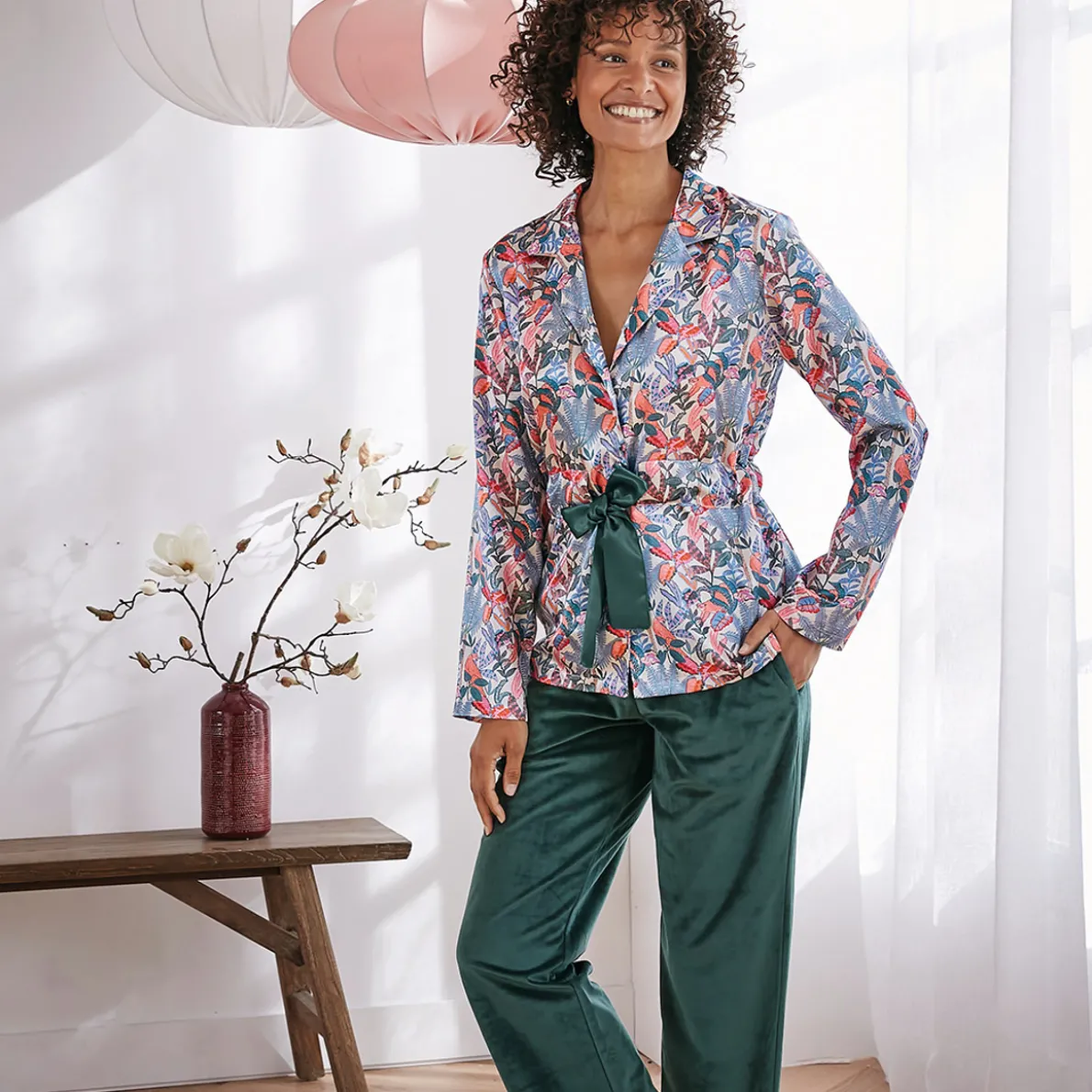 Safari en rêve Pyjama satin