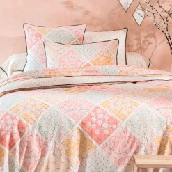 Sashiko en fleurs Housse de couette