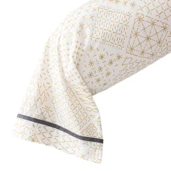 Sashiko en fleurs Taie de traversin