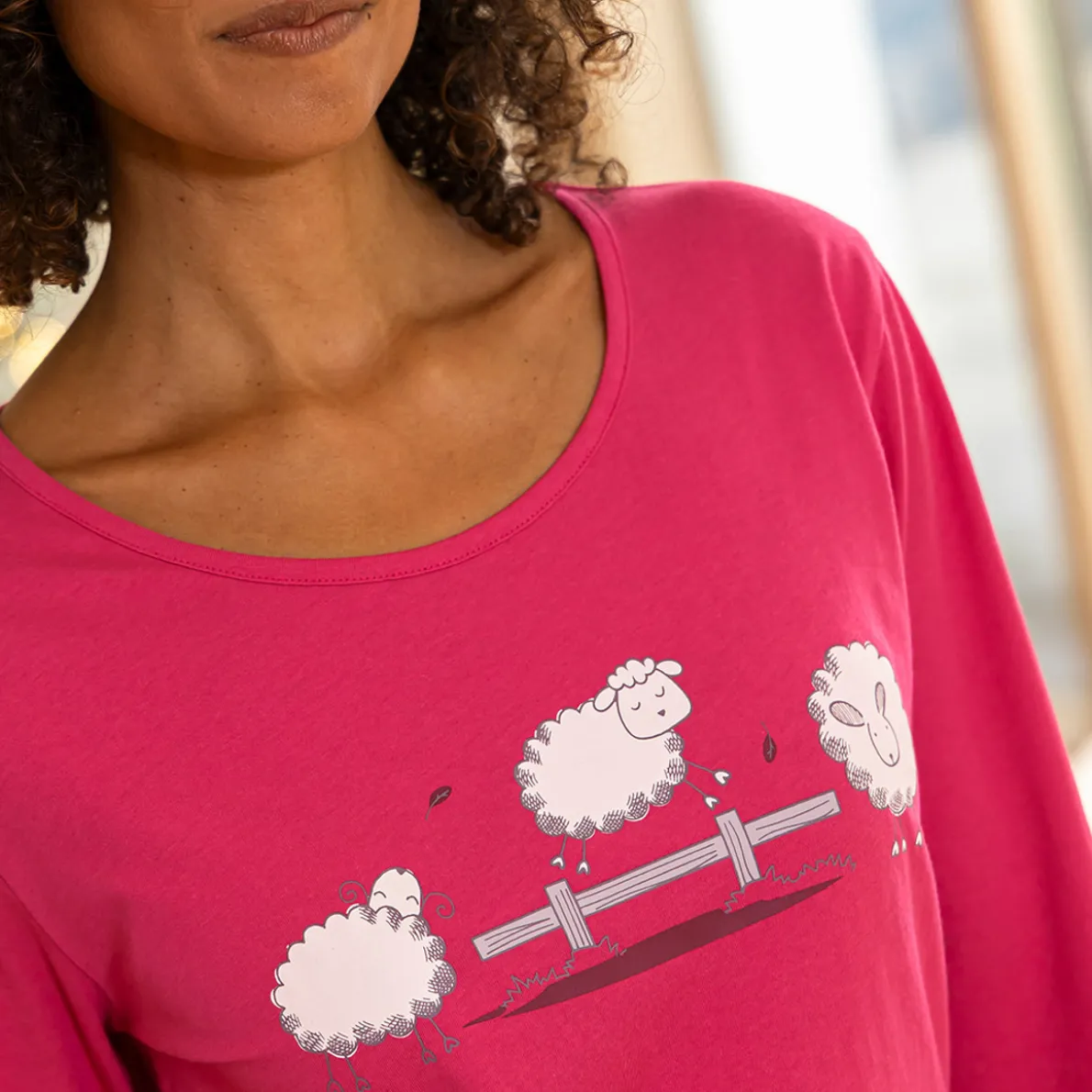Saute moutons Pyjama fuchsia