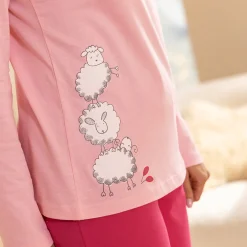 Saute moutons Pyjama rose poudré