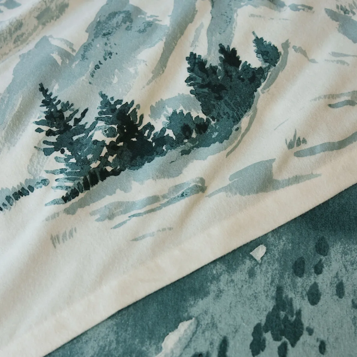 Sommets enneigés Drap