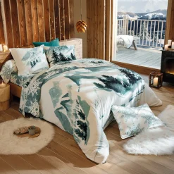 Sommets enneigés Drap-housse