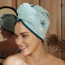 Sommets enneigés Serviette cheveux