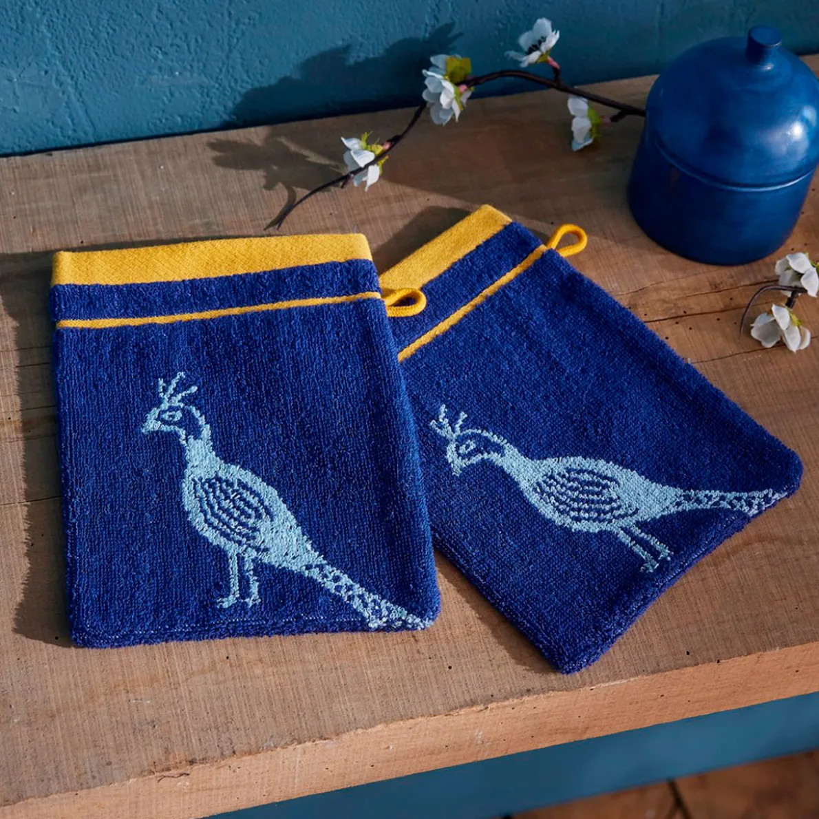 Songe d'ailleurs 2 gants de toilette