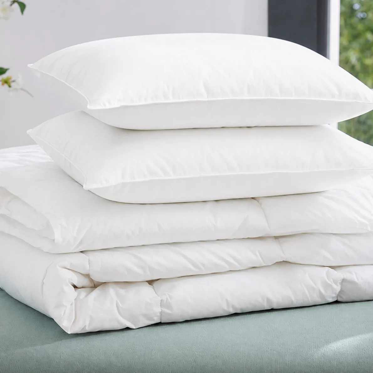Spécial été Couette et oreiller carré