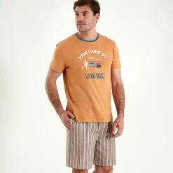 Symphonie des dunes Pyjama short ocre