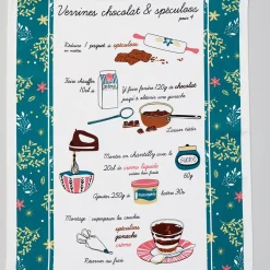 Tout chocolat 3 torchons et 3 essuie-mains