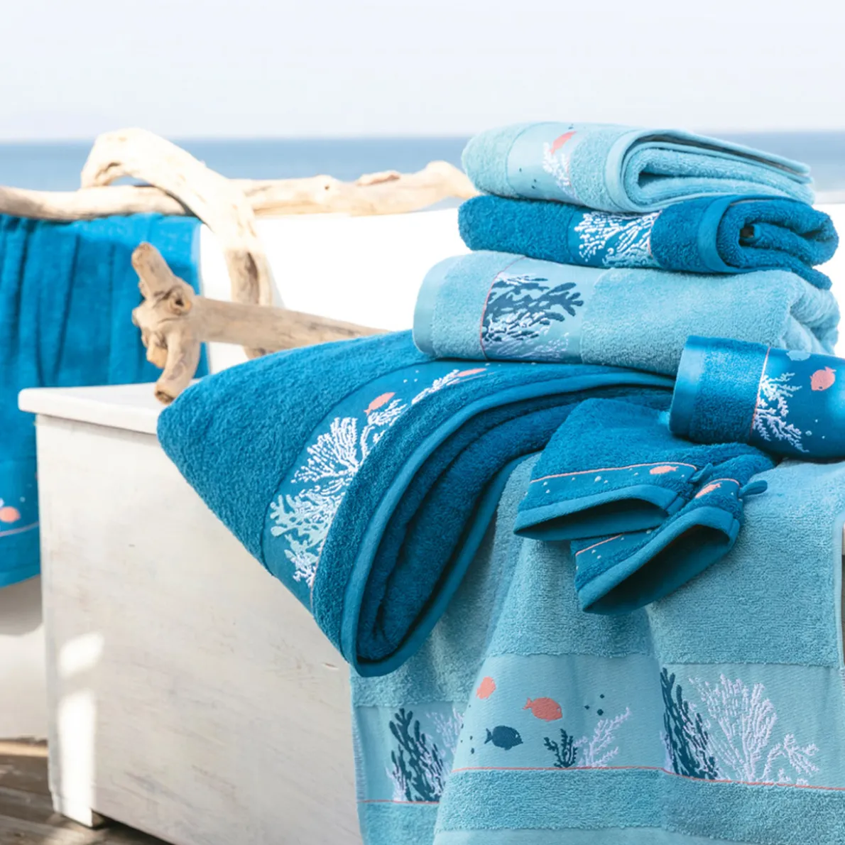Trésor des mers 2 gants de toilette