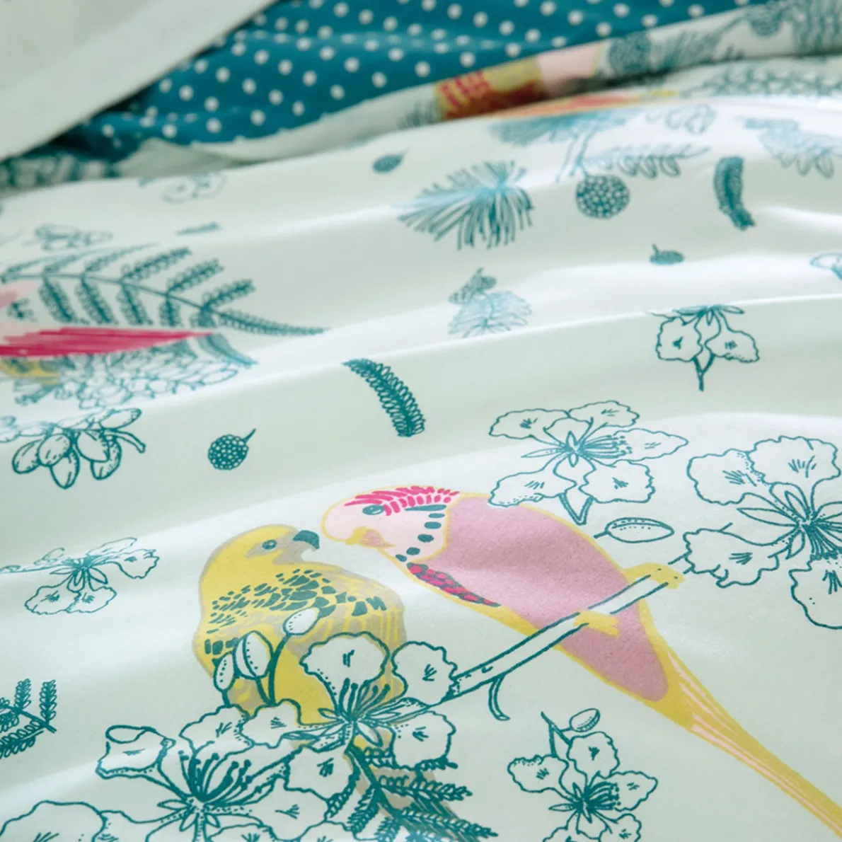 Un amour de perruches Drap