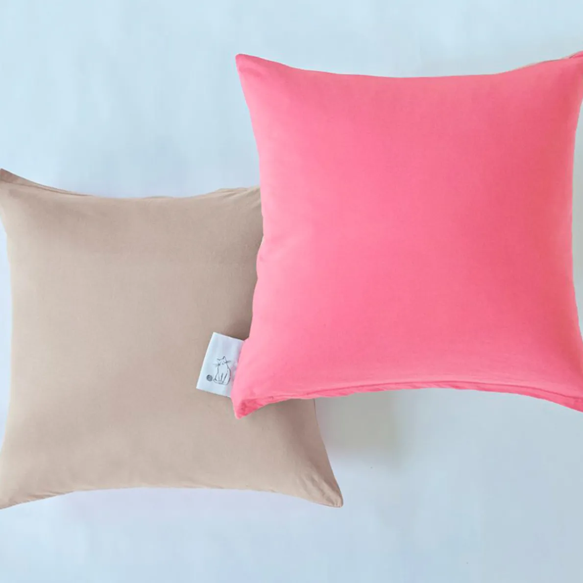Uni jersey Housse de couette et taie d'oreiller