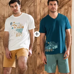 Un matin à la ferme 2 pyjamas shorts