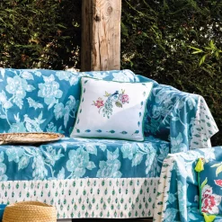 Un oiseau sur la branche Housse de coussin