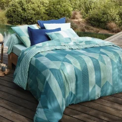Variations turquoise Housse de couette
