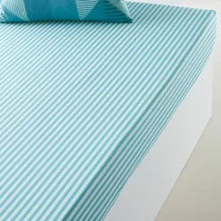 Variations turquoise Linge de lit