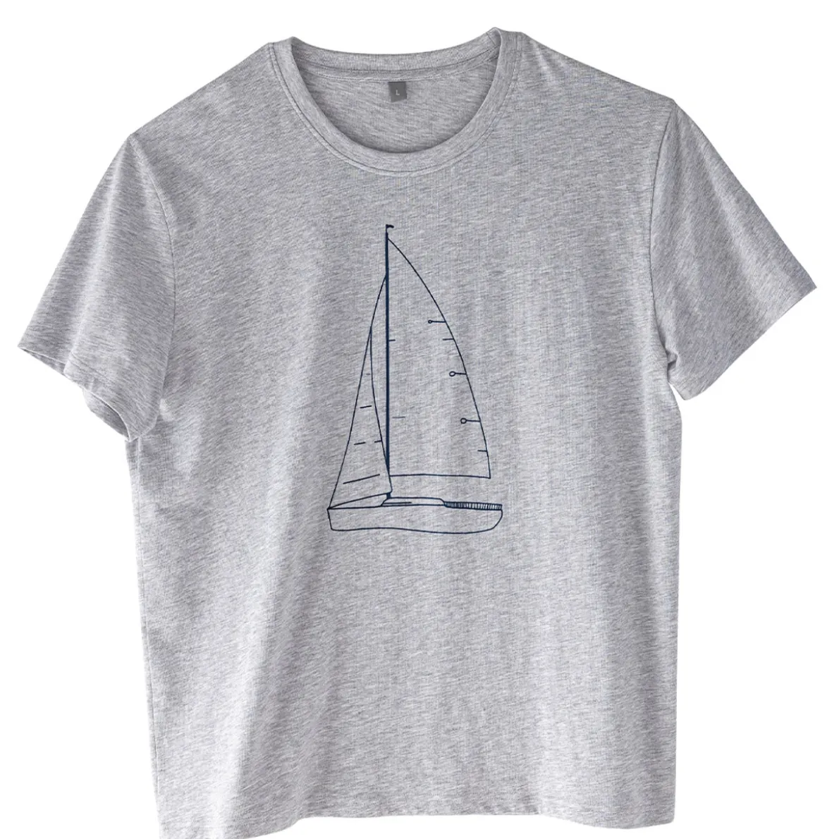 Voile à tribord T-shirt gris